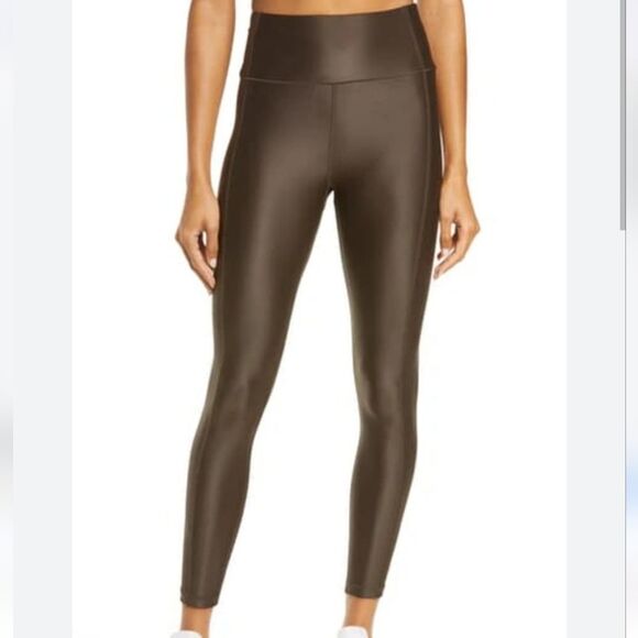 Sweaty Betty High Shine Sculpt High Rise Legging Coffee Brown Small Full Length - Picture 1 of 6